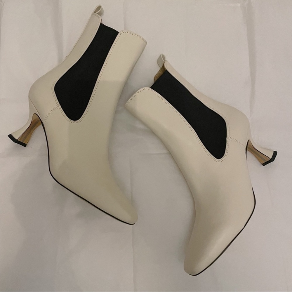 SAM EDELMAN CREAM LANI ANKLE BOOT
